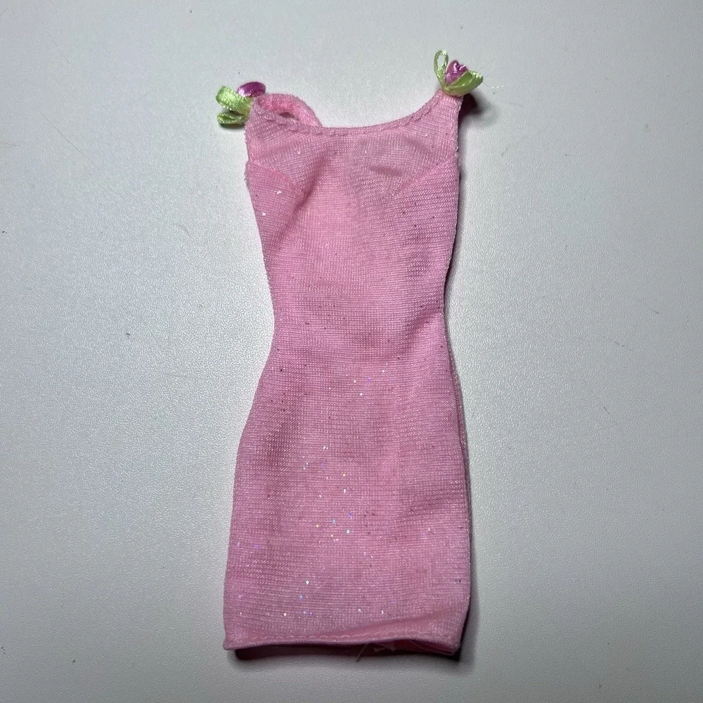 Vtg Barbie Doll Rose‎ Pink Slim Dress